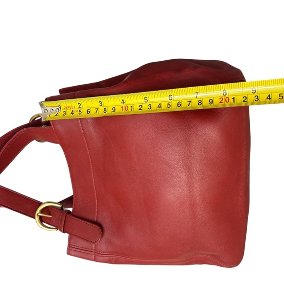 Coach vintage 4157 red leather wavely should bag - Picture 9 of 13